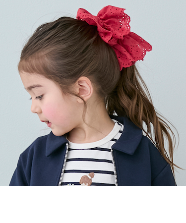 ボリュームレースシュシュ