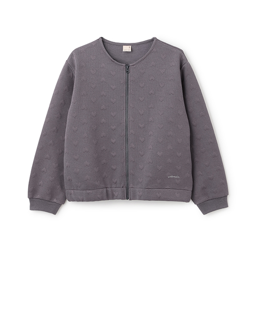 【リンク/花粉防止】ハートzip羽織り(ジュニアサイズ)