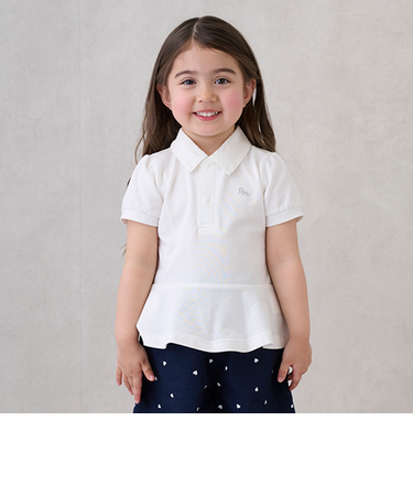 【リンク】ペプラムポロシャツ(キッズ)