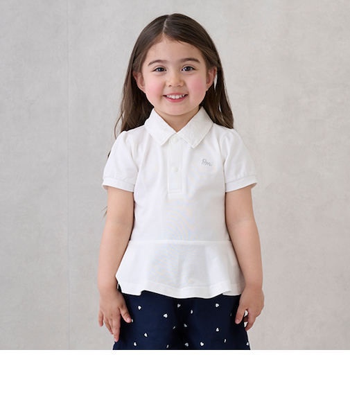 【リンク】ペプラムポロシャツ(キッズ)