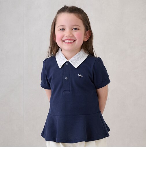 【リンク】ペプラムポロシャツ(キッズ)