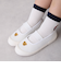 ワンポイント刺しゅうメッシュ上履き