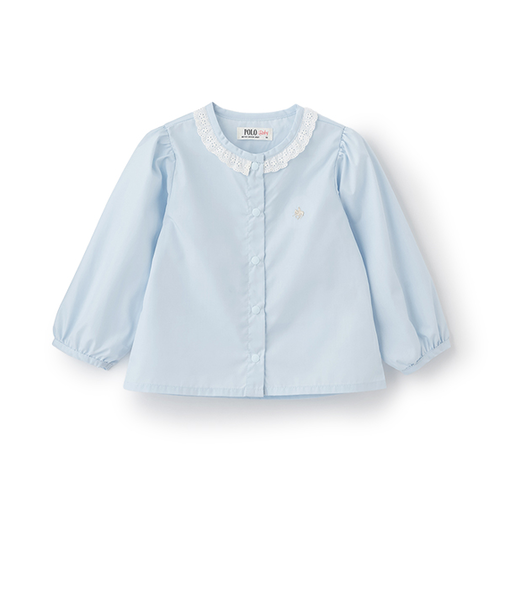 【POLO BCS】衿レースブラウス