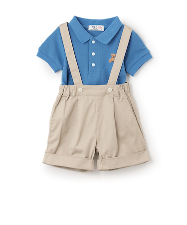 【POLO BCS】ポロシャツ＋サスつきパンツセット