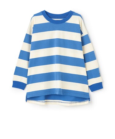 【365D.】ボーダー袖リブワイドロンT