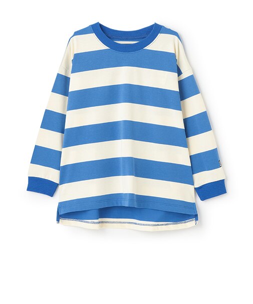 【365D.】ボーダー袖リブワイドロンT