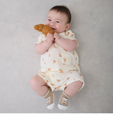 ガーゼ総柄セットアップ