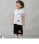 【MLB】カットデニムハーフパンツ