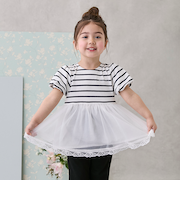 【リンク】シアーペプラムドッキングT(キッズ)