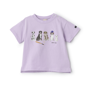 【防汚加工】DOGグラフィック半袖Tシャツ