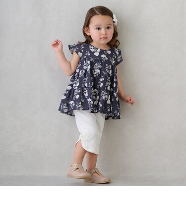 【スマイルシリーズ】サイドリボン7分丈パンツ