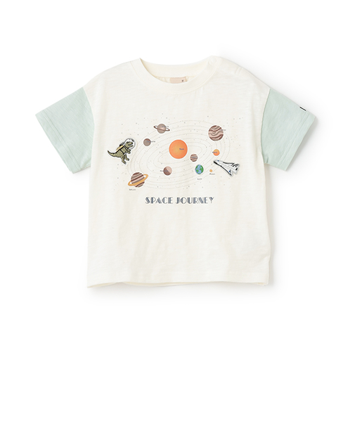 【防汚加工】宇宙グラフィック半袖Tシャツ