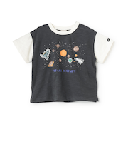 【防汚加工】宇宙グラフィック半袖Tシャツ