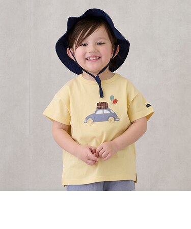 アップリケ車・ポニー半袖Tシャツ