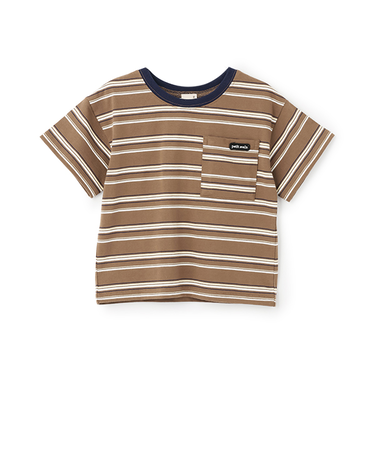 【防汚加工】マルチボーダー半袖Tシャツ