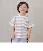 【防汚加工】マルチボーダー半袖Tシャツ