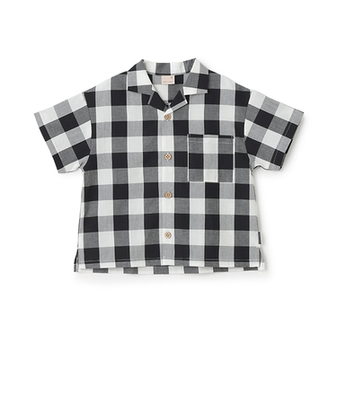 【リンク】マルチ柄開衿半袖シャツ(キッズ)