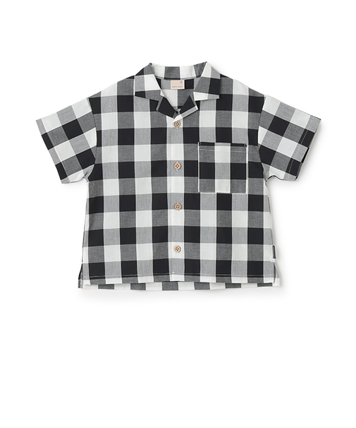 【リンク】マルチ柄開衿半袖シャツ(キッズ)