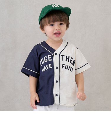ベースボール半袖シャツ