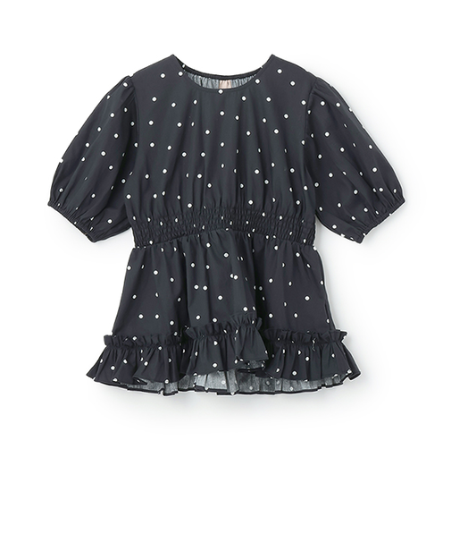 【リンク】パフスリーブ柄チュニック(ジュニア)