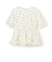 【リンク】パフスリーブ柄チュニック(ジュニア)