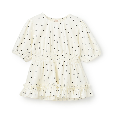 【リンク】パフスリーブ柄チュニック(ジュニア)