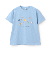 【WEB限定】【防汚加工】宇宙グラフィックTシャツ(ジュニア)