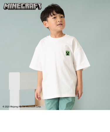 ［大人気につき再入荷！］【マインクラフト】【パパもおそろい】KIDSキャラクターTEE