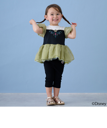 【Disney】バックフリル7分丈レギンス