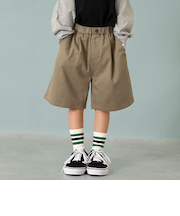 チノワイドハーフパンツ