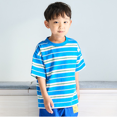 【365D.】アソートボーダーワイド半T