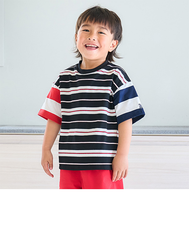 【365D.】アソートボーダーワイド半T