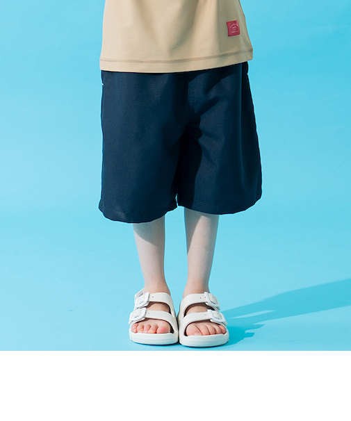 【SWIM】ダブルウエストスイムハーフパンツ