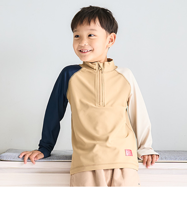 【SWIM】ハーフジップラッシュガード