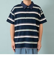 【親子リンク】【DAD】衿つきラガー半袖Tシャツ
