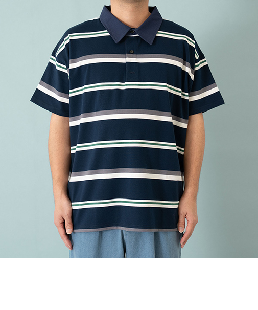 【親子リンク】Dad衿つきラガー半T