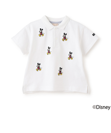 【Disney】ミッキー/刺しゅう半袖ポロ
