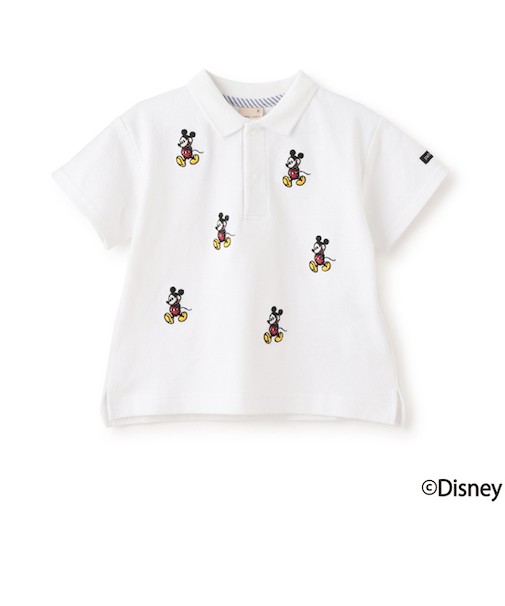 【Disney】ミッキー/刺しゅう半袖ポロ