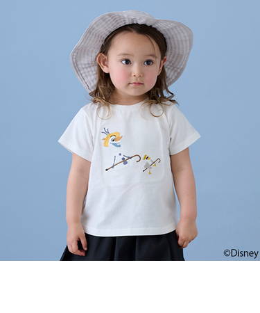 【Disney】オラフアップリケTシャツ