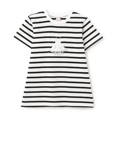 【防汚/リンク】キラキラモチーフTシャツ(ジュニア)