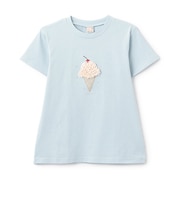 【防汚/リンク】キラキラモチーフTシャツ(ジュニア)
