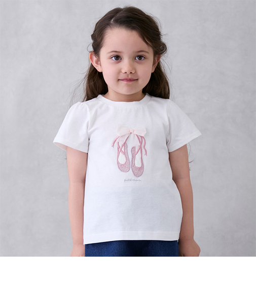 【防汚/リンク】キラキラモチーフTシャツ