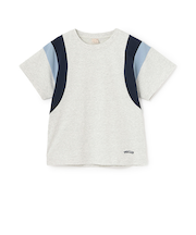 【WEB限定】【接触冷感】袖ライン配色Tシャツ(ジュニア)