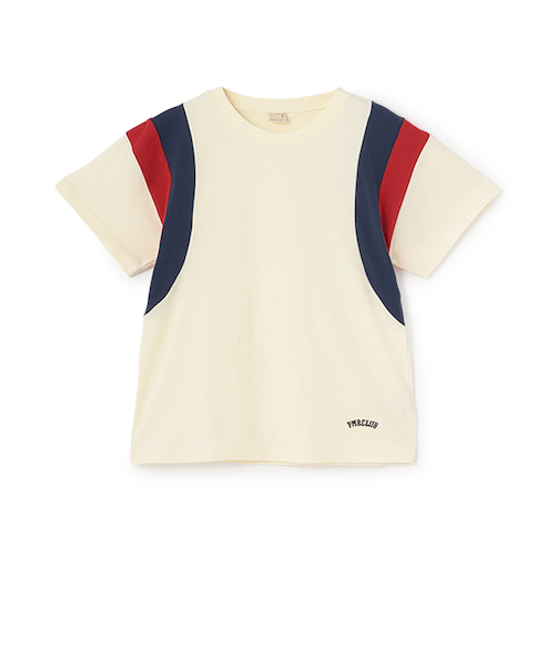 【WEB限定】【接触冷感】袖ライン配色Tシャツ(ジュニア)