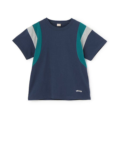【WEB限定】【接触冷感】袖ライン配色Tシャツ(ジュニア)