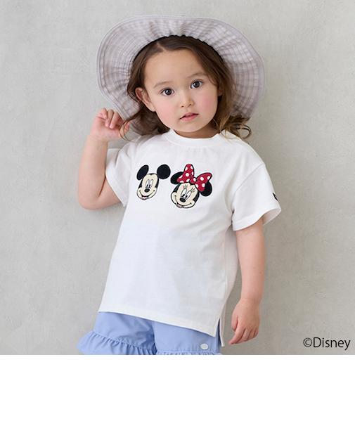【Disney】モチーフキャラ半袖Tシャツ