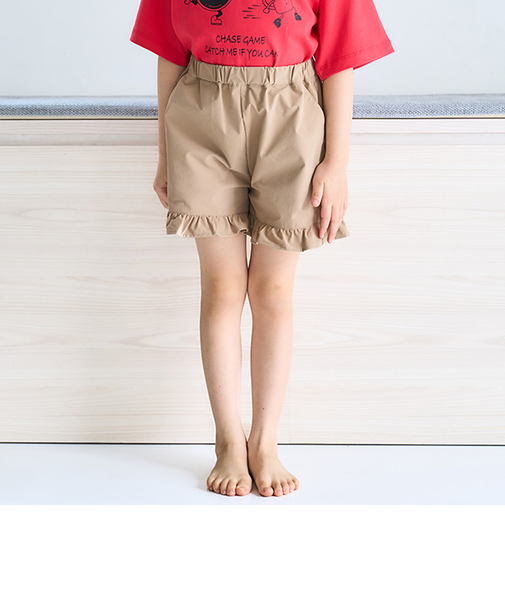 【水陸両用】裾フリルショートパンツ