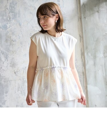 【リンク】お花刺しゅうドッキングT