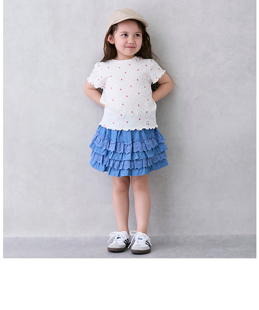 【リンク】レースフリルスカート(キッズ)