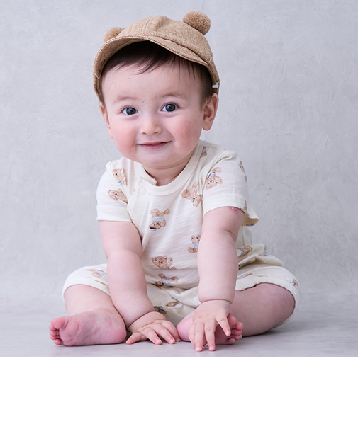 クマ総柄2WAYオール